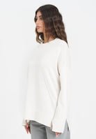 ARMANI EXCHANGE Maglioncino girocollo panna da donna con ricamo logo XW000760AF16552 U1003 ARMANI EXCHANGE 