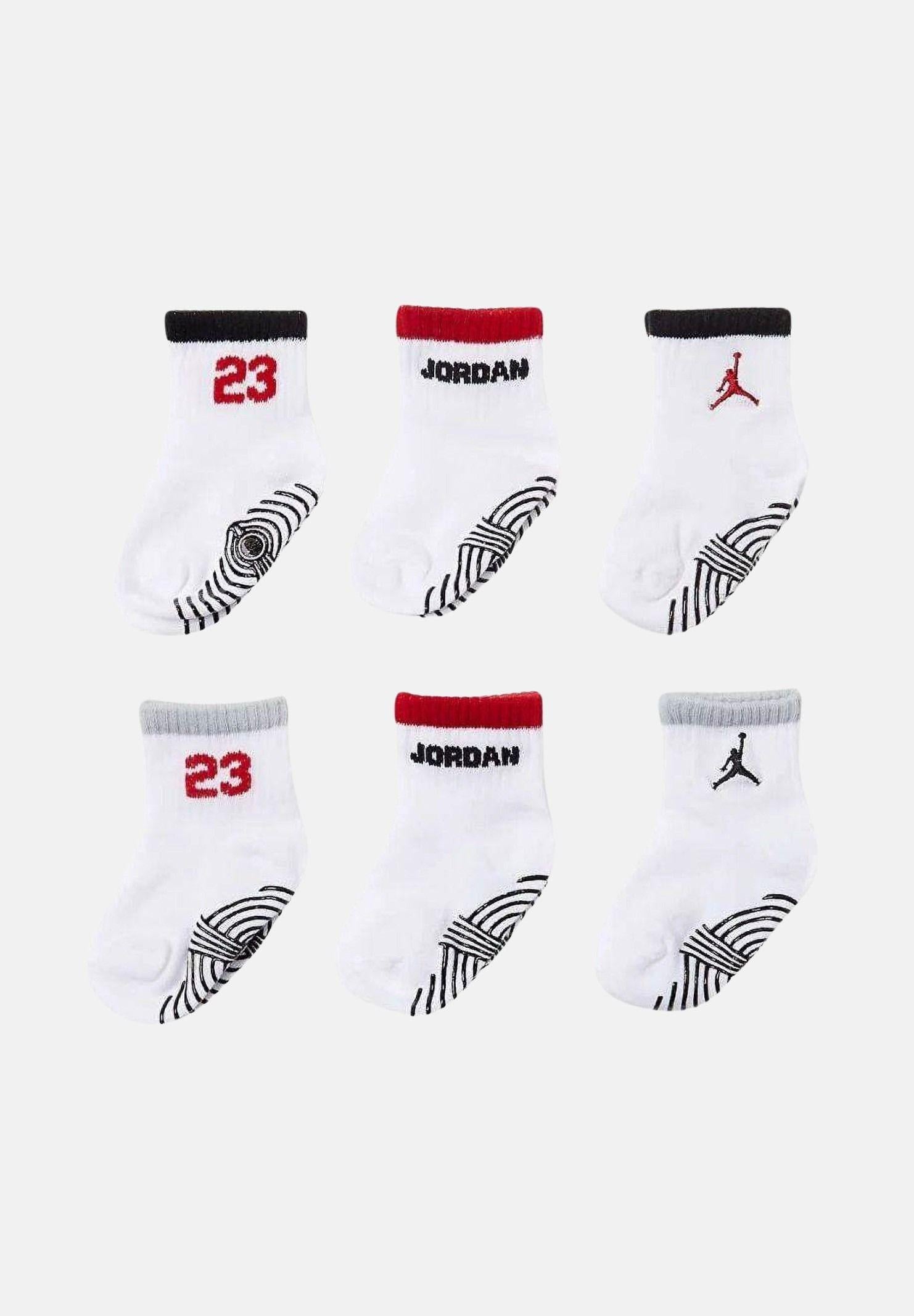 JORDAN Calzini (6 paia) bianchi da neonato NJ0362 001 JORDAN 