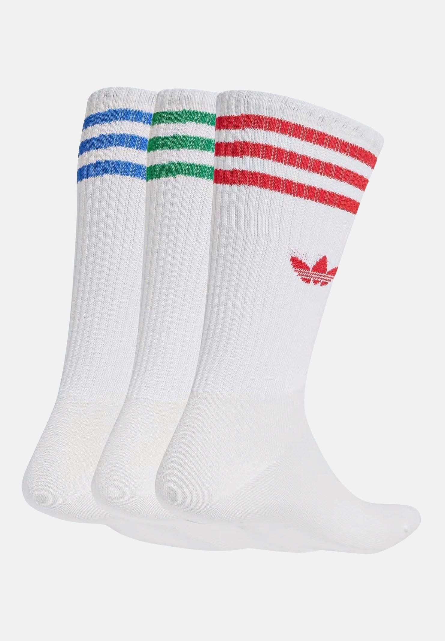 Calzini Solid Crew (3 paia) bianchi per uomo e donna JJ1984  ADIDAS ORIGINALS 