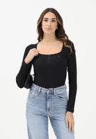 TOMMY JEANS Body a manica lunga nero da donna con logo DW0DW22533 BDS TOMMY JEANS 