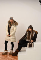 BLAUER Piumino lungo KRISTIN panna da donna 25WBLDK03103-006047 907GG BLAUER 