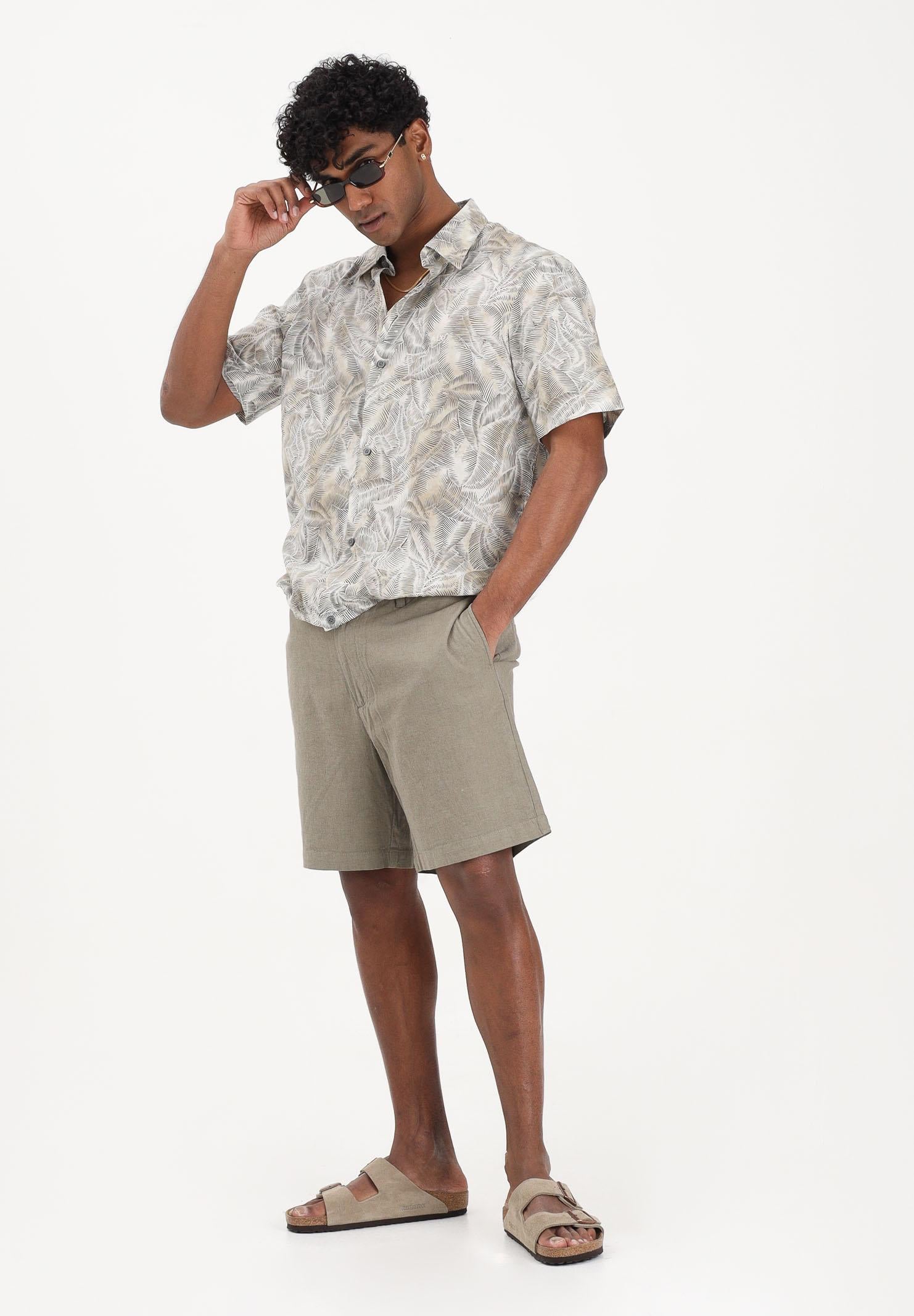 ARMANI EXCHANGE Shorts in lino verde da uomo XM002294AF22842 U6229 ARMANI EXCHANGE 