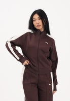 PUMA Felpa con zip T7 ALWAYS ON marrone da donna 629796 31 PUMA 