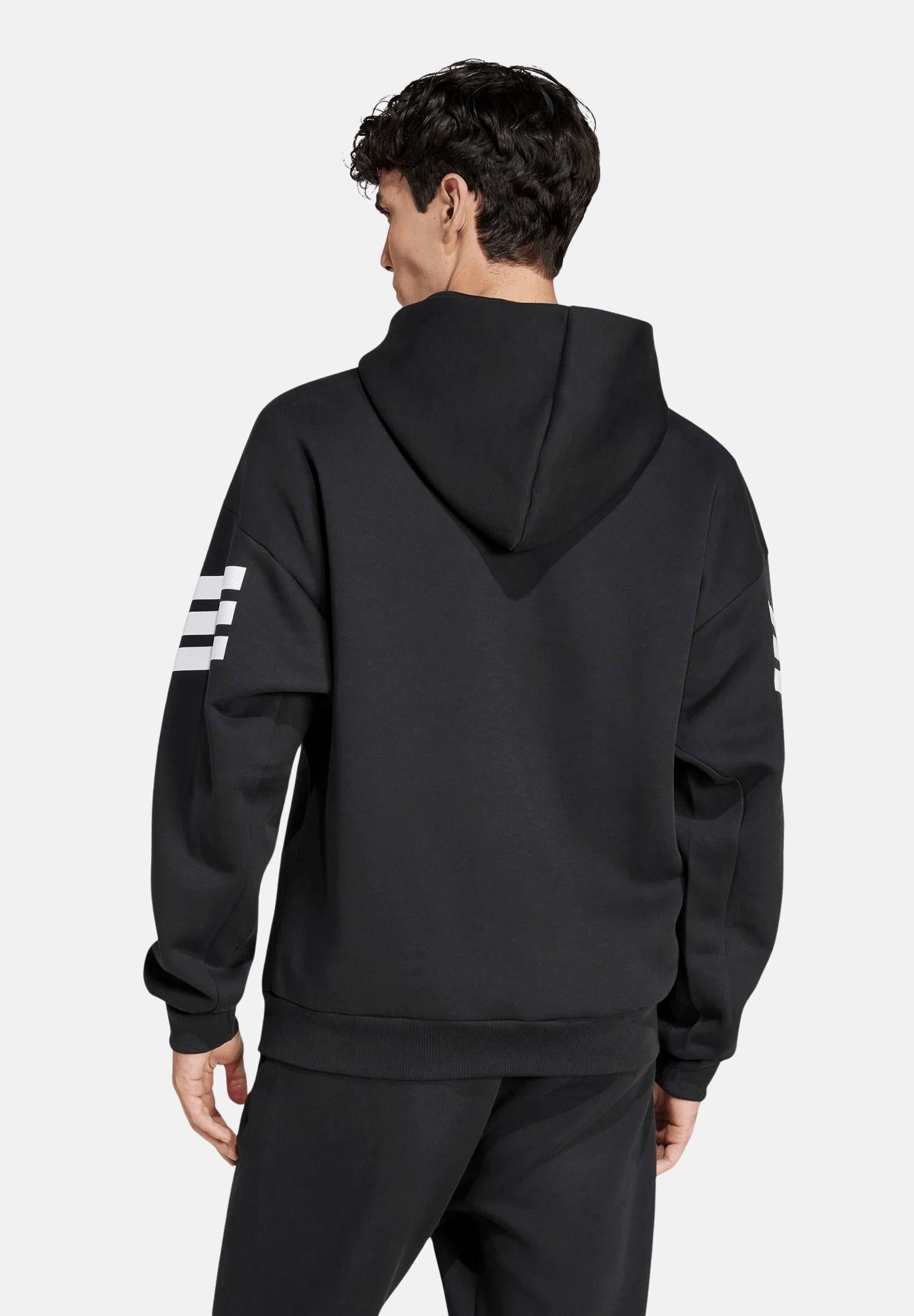 ADIDAS PERFORMANCE Felpa con zip Future Icons 3-Stripes nera da uomo JD4827 . ADIDAS PERFORMANCE 