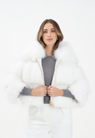 YES LONDON Pelliccia bianca da donna ECO031 BI YES LONDON 