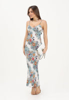 JUST CAVALLI Abito midi panna da donna con fantasia multicolore 80PAO925NS837 217 JUST CAVALLI 