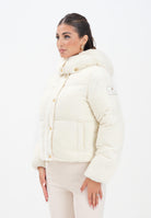 ELISABETTA FRANCHI Piumino cropped in velluto latte da donna PI82D56E2 DZ9 ELISABETTA FRANCHI 