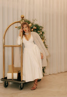 SANTAS Abito midi DOUCEUR avorio da donna PV2603 PA SANTAS 