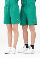 BARROW Shorts sportivo verde per uomo e donna con stampa logo S5BWUABE089 BW030 BARROW 