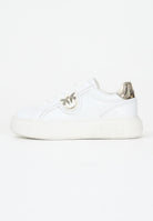 PINKO Sneakers bianche da donna con logo Pinko Love Birds SS0041P087Z1B  PINKO 
