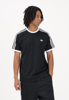 ADIDAS ORIGINALS T-shirt a manica corta 3 STRIPES nera da uomo KE3538 . ADIDAS ORIGINALS 