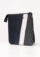 ARMANI EXCHANGE Borsello blu notte da uomo con motivo geometrico e logo XM000164AF11935 MB051 ARMANI EXCHANGE 