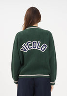 VICOLO Maglioncino verde da donna con logo sul retro 55073F VE VICOLO 