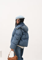 LEVI'S® Piumino Western Bubble Shortie in denim da donna 003MD-0000 . LEVI'S® 