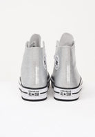CONVERSE Sneakers Chuck Taylor All Star Lift Platform Disco Glitter argento da donna A17656C  CONVERSE 