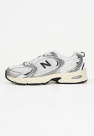 NEW BALANCE Sneakers 530 argento, bianche e nere da uomo U530ESA . NEW BALANCE 
