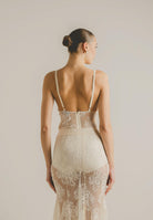 SANTAS Body RADIANCE panna da donna con ricamo in pizzo floreale PV2615 PA SANTAS 