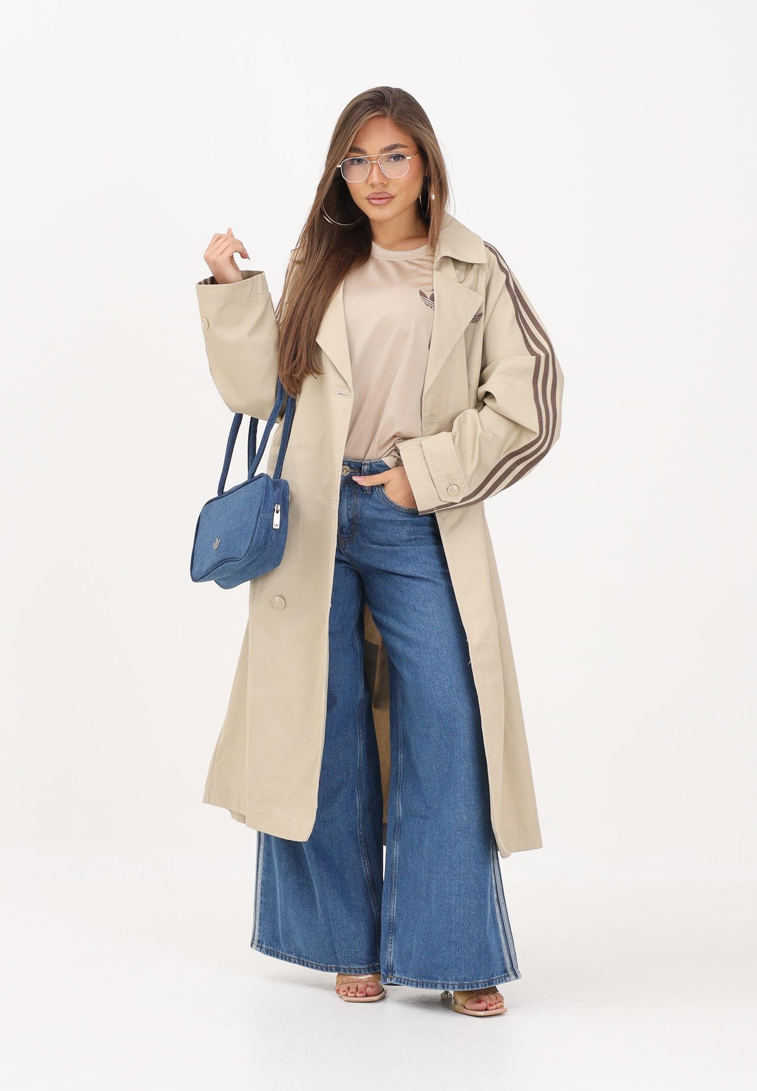 ADIDAS ORIGINALS Trench TWILL beige da donna KD3734 . ADIDAS ORIGINALS 