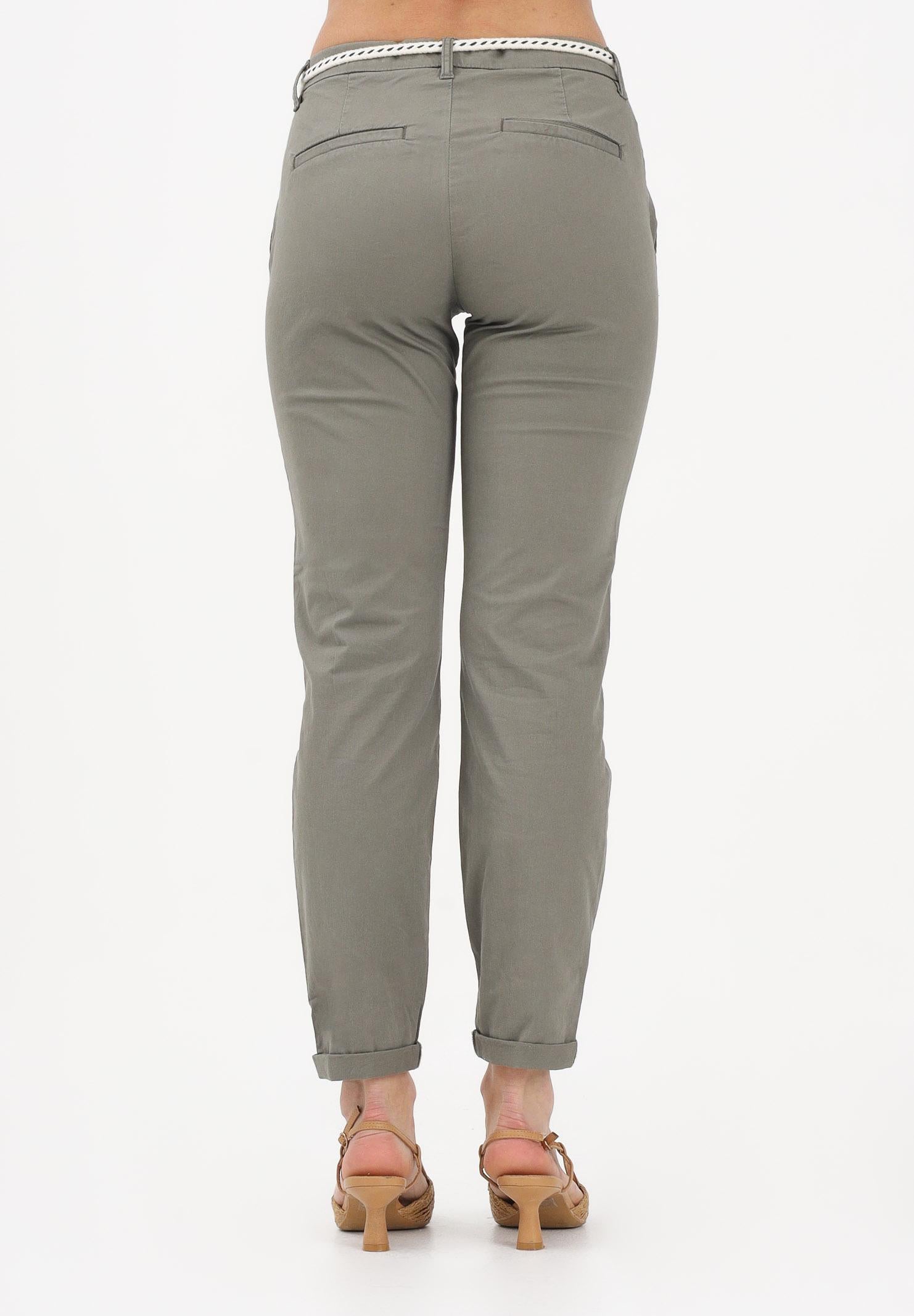 ONLY Pantalone verde oliva da donna con cinturino 15218519 SM ONLY 