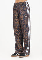 ADIDAS ORIGINALS Pantalone sportivo Firebird Loose Leopard beige da donna JV7580  ADIDAS ORIGINALS 