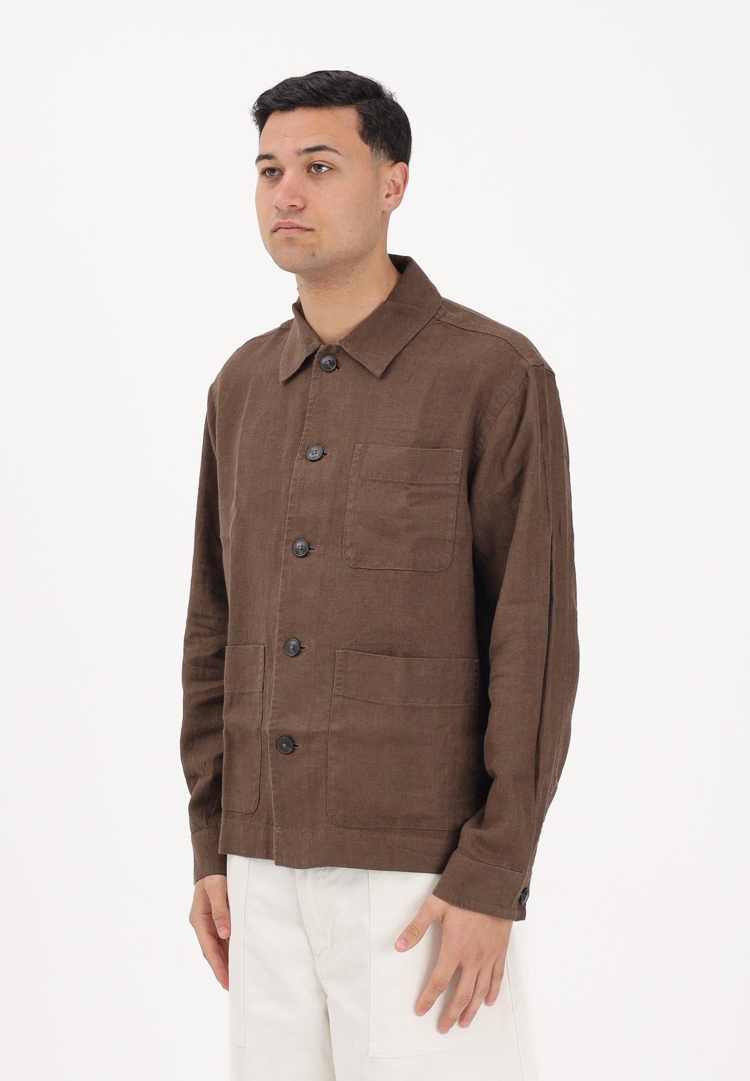 SELECTED HOMME Camicia a manica lunga marrone da uomo 16100325 DE SELECTED HOMME 