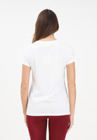 VICOLO T-shirt a manica corta bianca da donna con stampa RF0600 BI VICOLO 