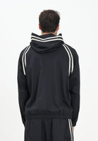 EA7 Felpa con zip nera da uomo arricchita da bande con dettagli logo 7M000958AF17160 UC001 EA7 