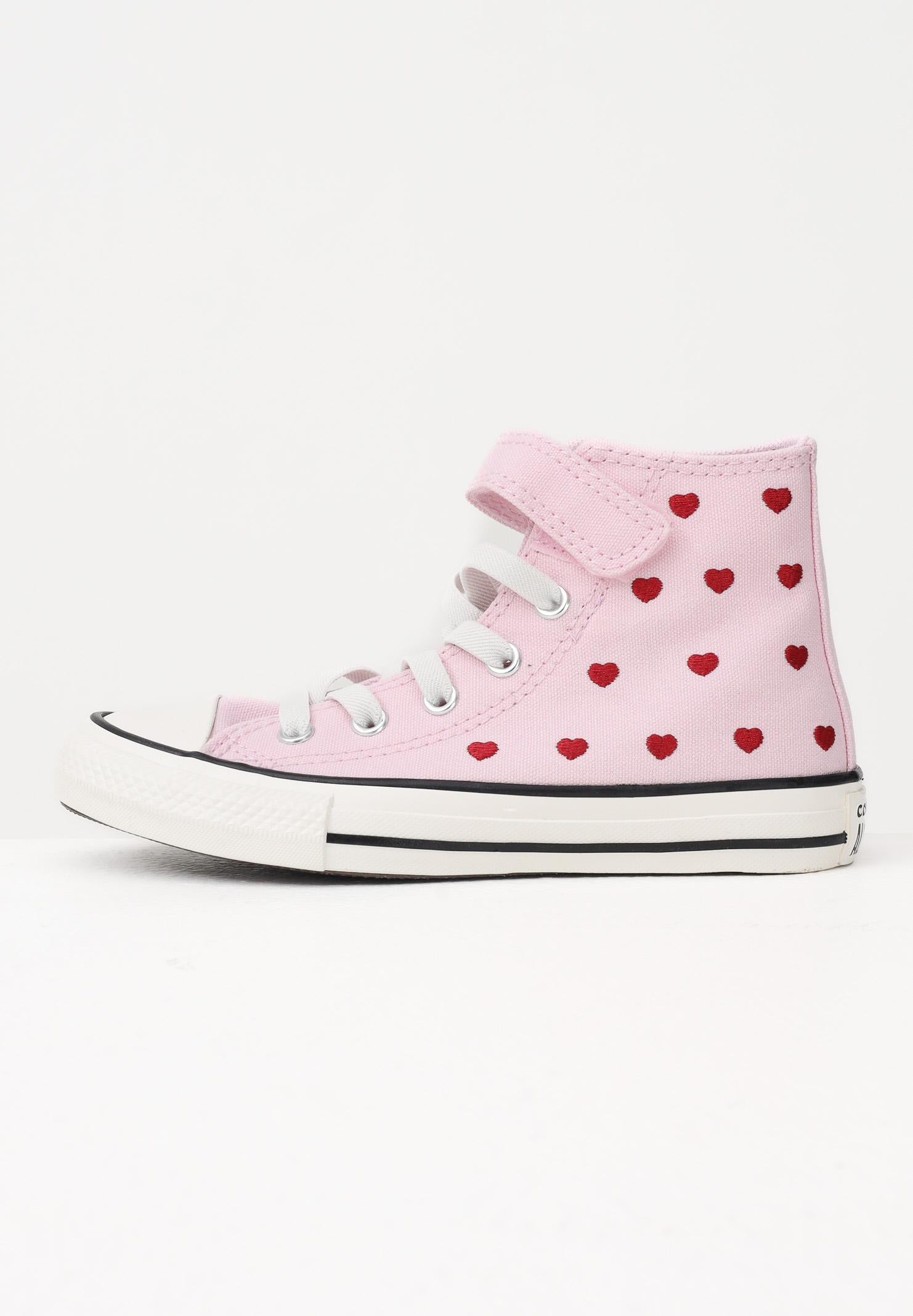 CONVERSE Sneakers Chuck Taylor All Star Easy-On Valentine's Day rosa da bambina A19066C . CONVERSE 