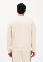 LACOSTE Felpa girocollo beige da uomo con motivo color block SH0887 3RR LACOSTE 