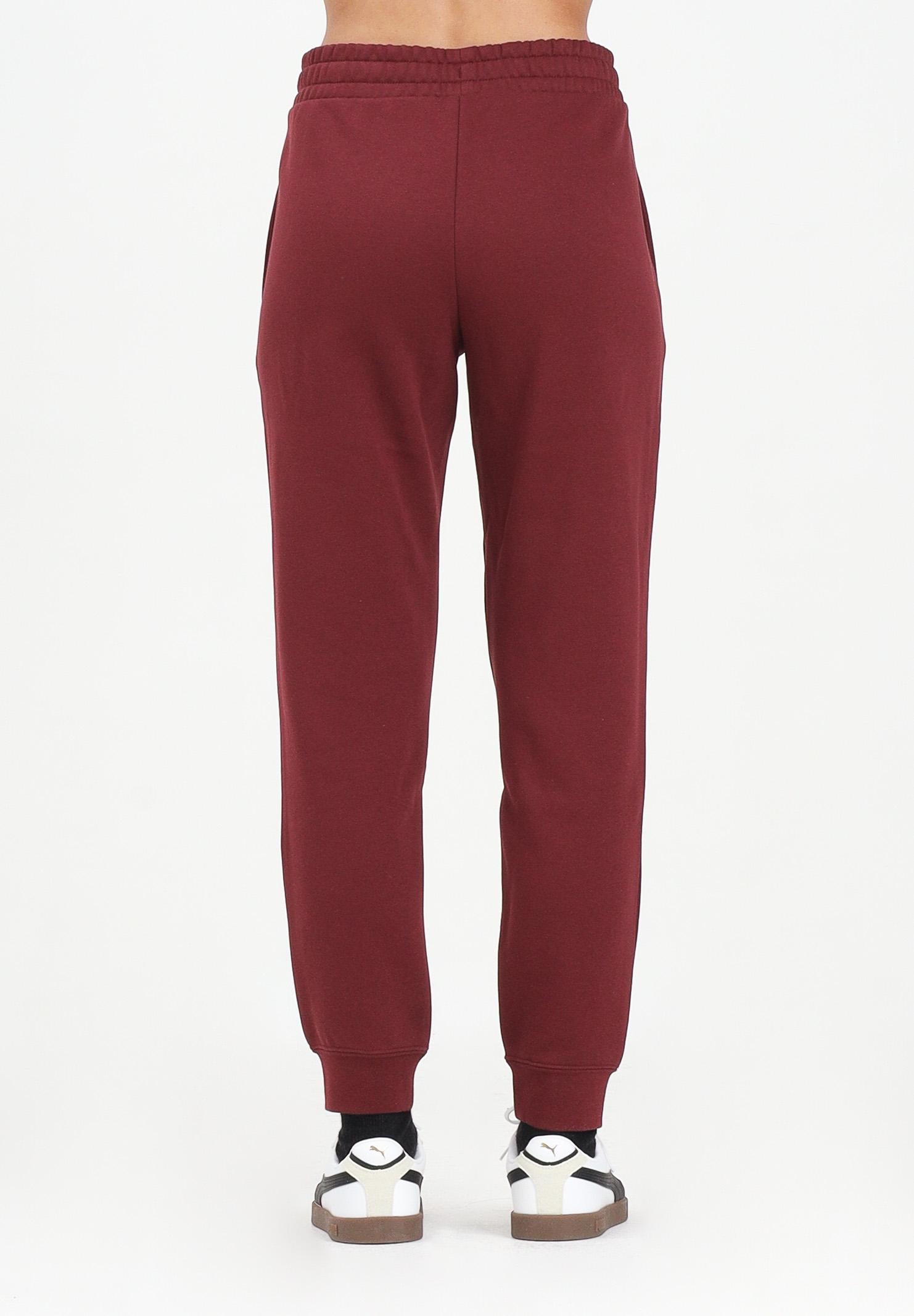 PUMA Pantalone sportivo bordeaux da donna con logo ESS N. 1 682449 96 PUMA 