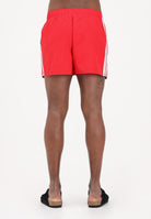 ADIDAS PERFORMANCE Shorts mare 3-Stripes rosso da uomo JX5023 . ADIDAS PERFORMANCE 
