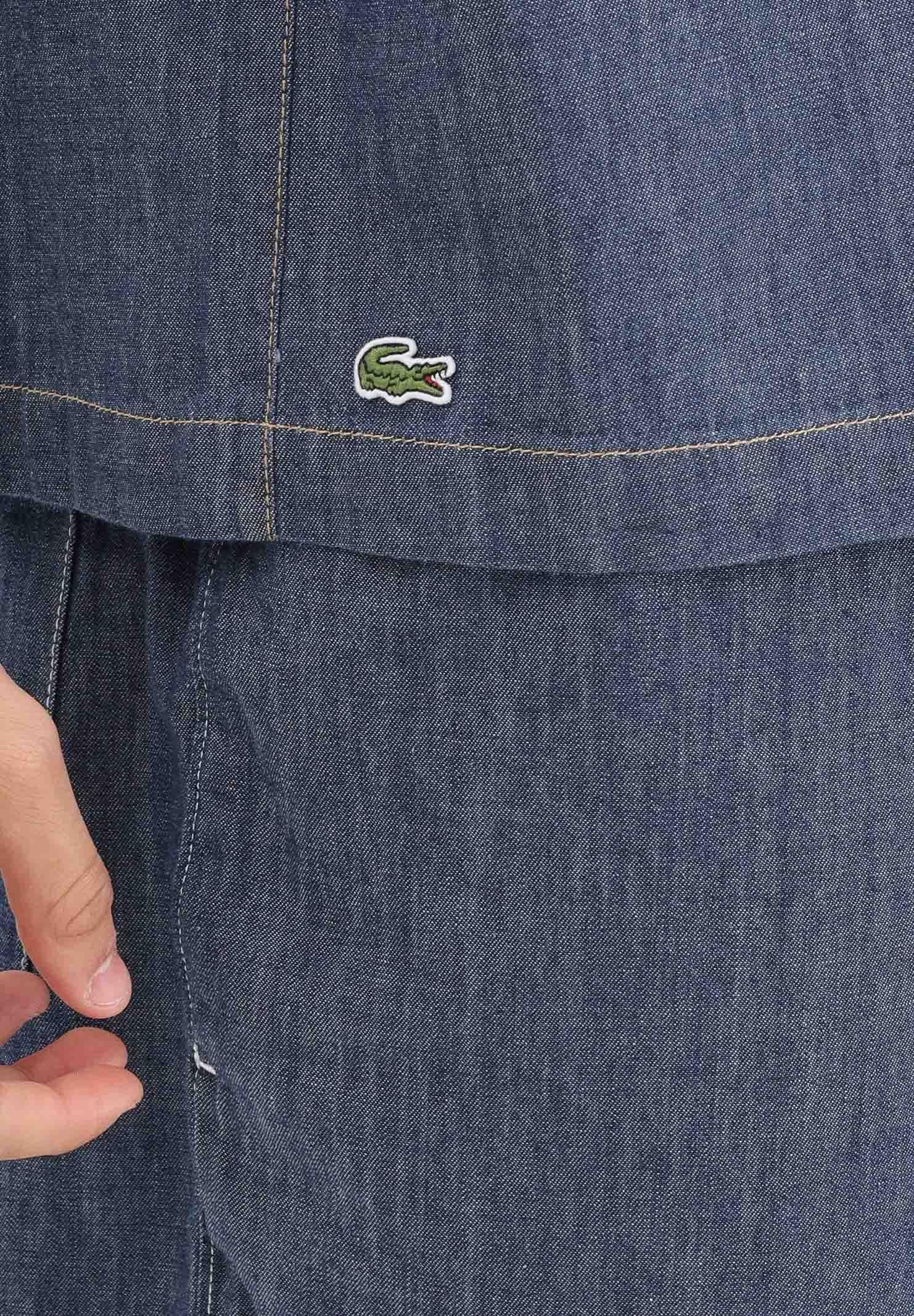 LACOSTE Camicia a manica corta in denim medio da uomo CH1869 MK9 LACOSTE 