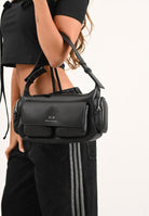 ARMANI EXCHANGE Borsa a spalla nera da donna stile cargo XW000404AF12589 UC001 ARMANI EXCHANGE 