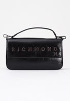 RICHMOND Borsa a spalla nera da donna con logo metallico UWA25303BO BL RICHMOND 