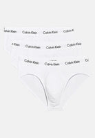 CALVIN KLEIN Set composto da tre slip bianchi da uomo con vita elastica logata 000NB3962A 100 CALVIN KLEIN 