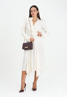 ELISABETTA FRANCHI Abito midi bianco latte da donna ABT0356E2 DZ9 ELISABETTA FRANCHI 