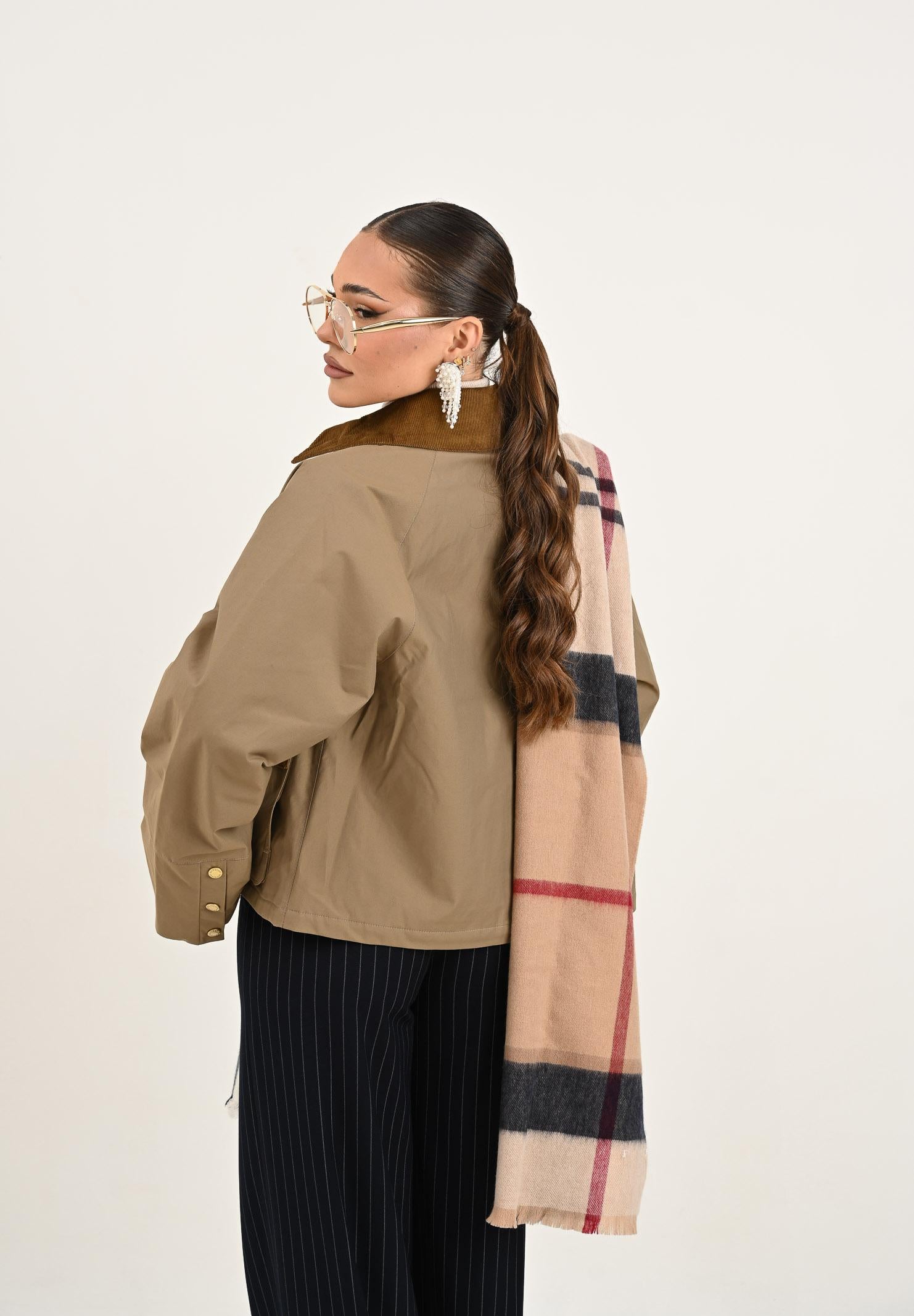 BARBOUR Sciarpa Rosefield in tartan beige per uomo e donna 252MLSC0354 BR51 BARBOUR 