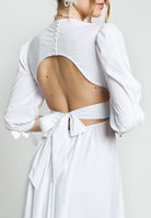 SANTAS Abito midi TIRAMISU' bianco da donna PV25019 BIANCO SANTAS 