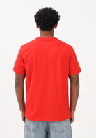 CALVIN KLEIN JEANS T-shirt a manica corta rossa da uomo con ricamo CK LV04RD254GVMT . CALVIN KLEIN JEANS 