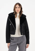 VICOLO Montone corto nero da donna TF0090 A99 VICOLO 