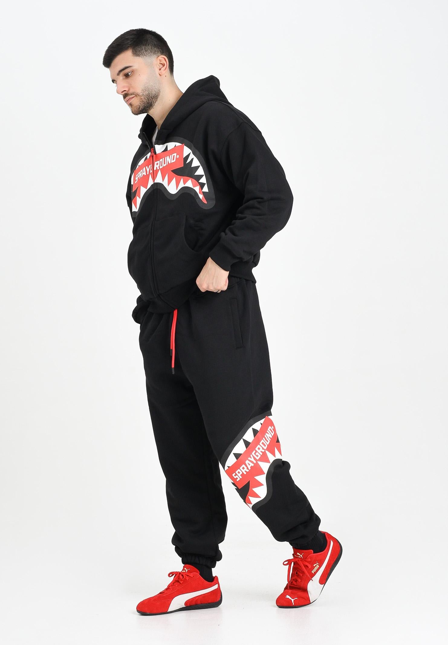 SPRAYGROUND Pantalone sportivo Smash Logo nero da uomo SP786GBLK  SPRAYGROUND 