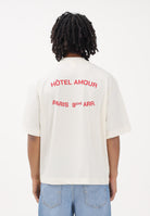 SELECTED HOMME T-shirt a manica corta panna da uomo in collab. con l'iconico Hôtel Amour di Parigi 16100453 EG SELECTED HOMME 