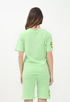 BARROW T-shirt a manica corta verde per donna, ragazzi e bambini con ricamo logo S5BKJUTH038 081 BARROW 