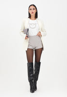 PINKO Shorts grigio da donna full strass 105925A287 I30 PINKO 