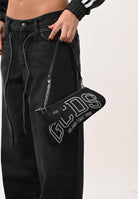 GCDS Borsa a spalla nera da donna con logo GCDSMCN001 99 GCDS 