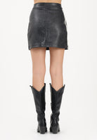 ADIDAS ORIGINALS Gonna corta PLEATHER nera da donna KE5034 . ADIDAS ORIGINALS 