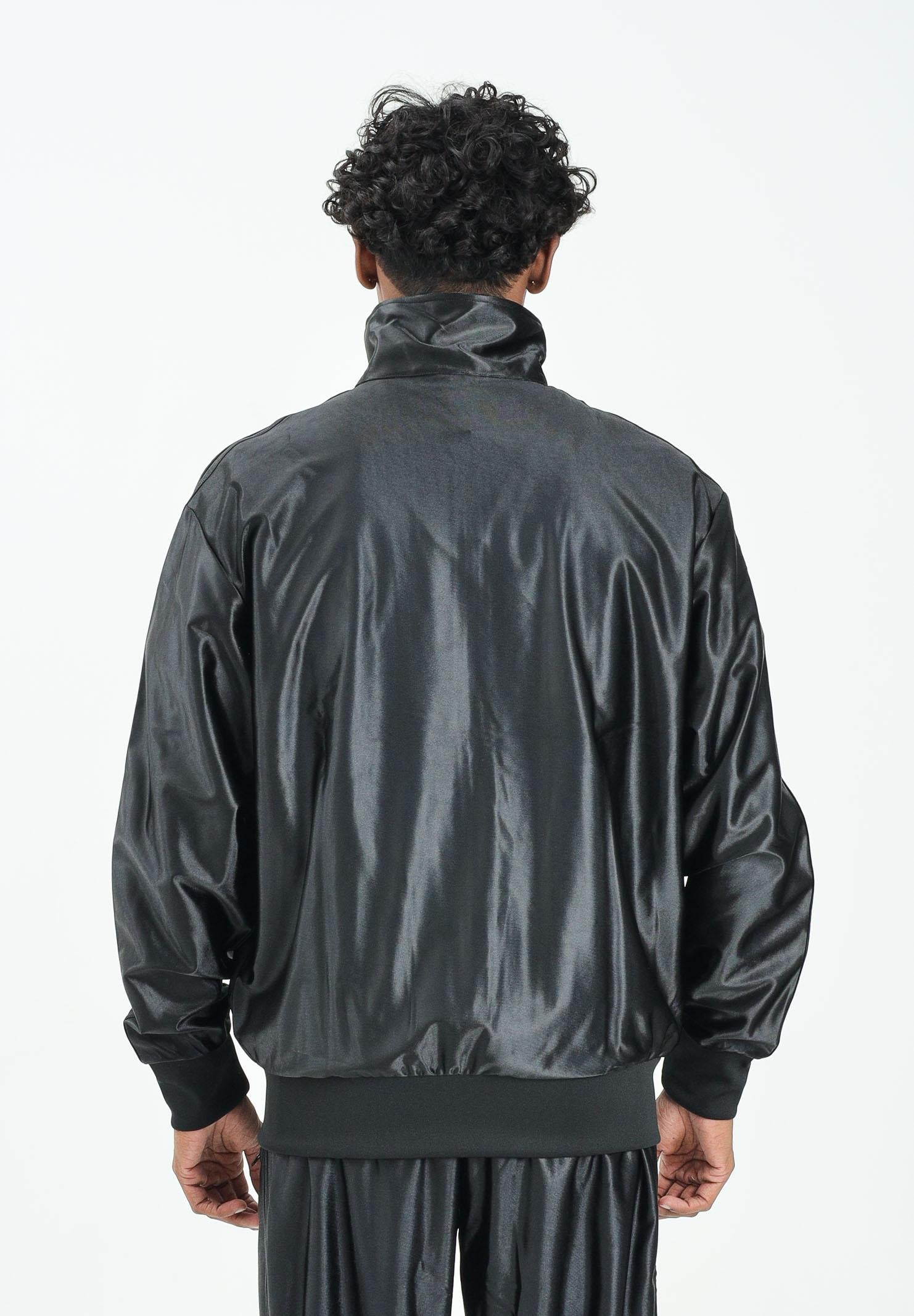 ADIDAS ORIGINALS Felpa con zip Firebird Metallic nera da uomo JW5960  ADIDAS ORIGINALS 