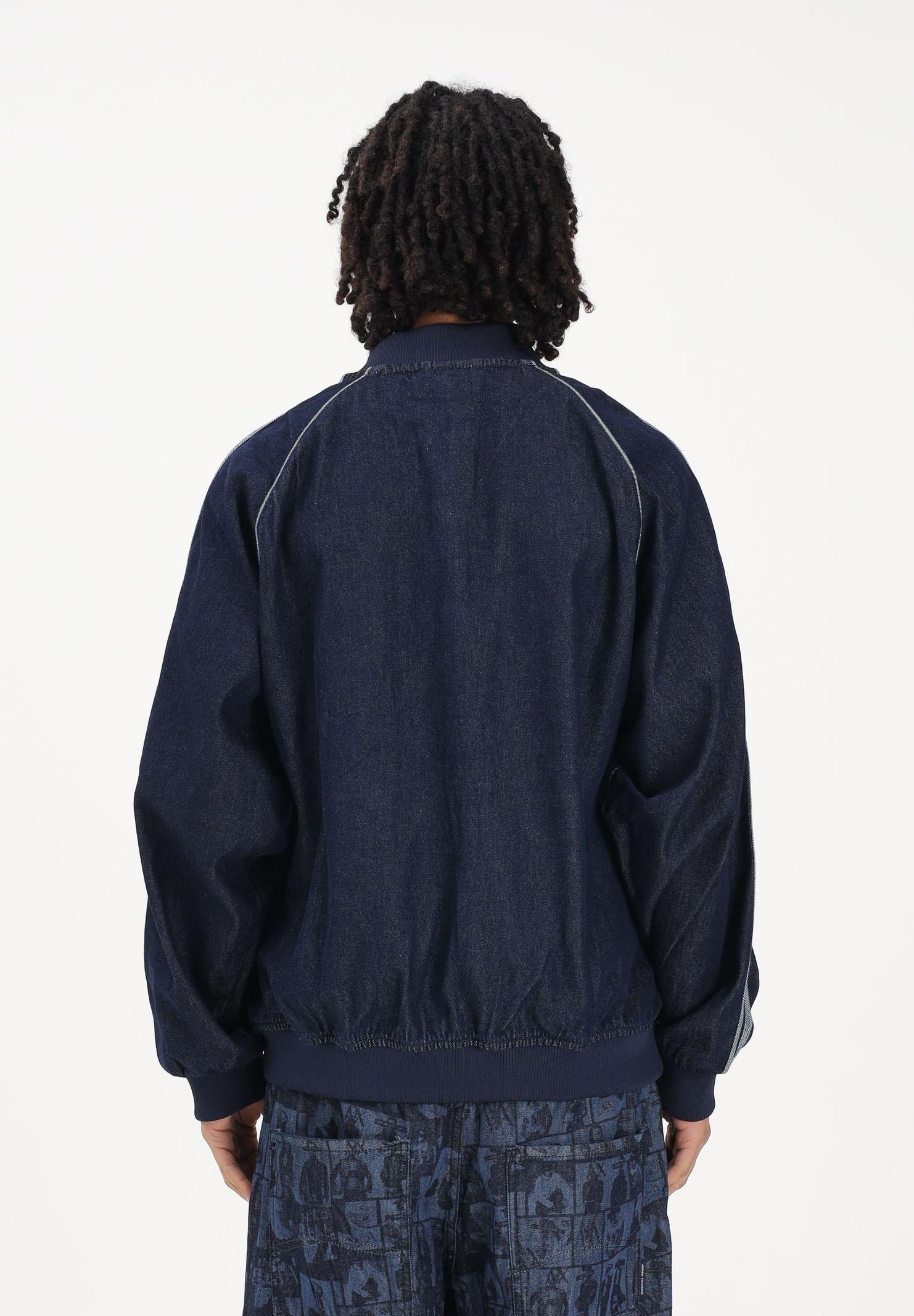 ADIDAS ORIGINALS Giubbotto SST Adicolor Loose in denim scuro da uomo JX6461 . ADIDAS ORIGINALS 