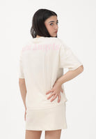 PALM ANGELS T-shirt a manica corta panna per donna, ragazzi e bambini con logo PGAA001S26JER001 002 PALM ANGELS 