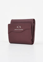 ARMANI EXCHANGE Portafogli bordeaux da donna con logo 948530CC783 UA343 ARMANI EXCHANGE 